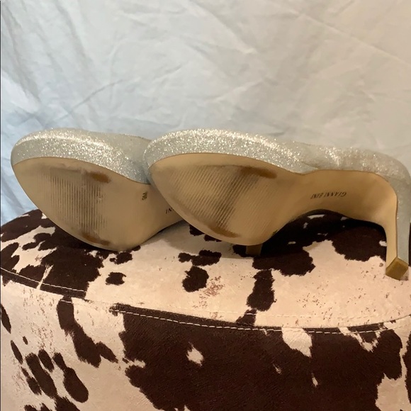 Gianni Bini Silver Glitter Heels - Picture 5 of 6